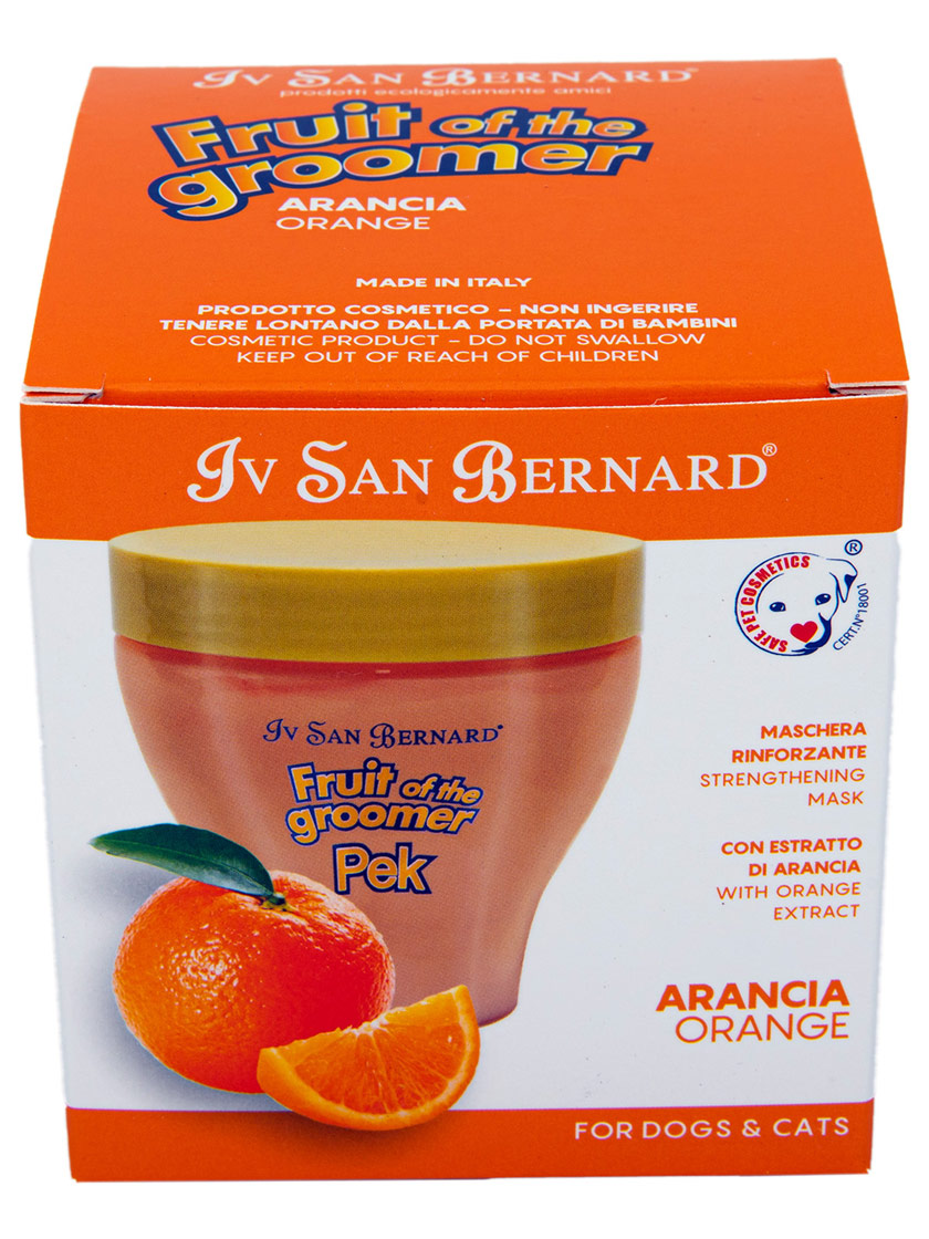 Iv san bernard fruit of the grommer orange восстанавливающая маска для слабой выпадающей шерсти с силиконом