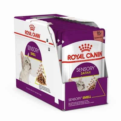 Royal canin sensory корм консервированный полнорационный для взрослых кошек (в возрасте от 1 года до 7 лет), стимулирующий обонятельные рецепторы, кусочки в соусе