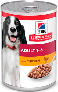 Hill's science plan влажный корм с курицей для взрослых собак для поддержания мышечной массы и здорового иммунитета