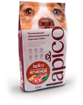 Lapico advanced сухой полнорационный корм с ягненком для взрослых собак мелких пород