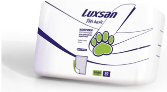 Luxsan pets basic коврики для домашних животных впитывающие 60х90, уп.30 шт.