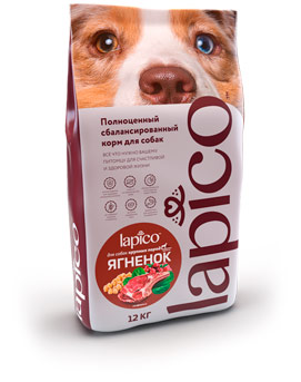 Lapico advanced сухой полнорационный корм с ягненком для взрослых собак крупных пород