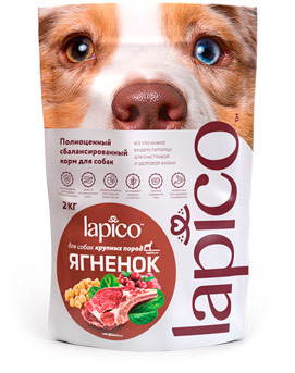 Lapico advanced сухой полнорационный корм с рыбой для взрослых собак крупных пород