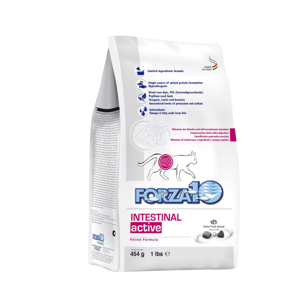 Forza10 intestinal active сухой корм для кошек с проблемами жкт