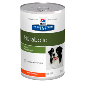Hill's prescription diet metabolic weight management влажный корм для собак с курицей для контроля веса