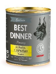 Best dinner recovery влажный консервированный корм с курицей и печенью для собак в период восстановления