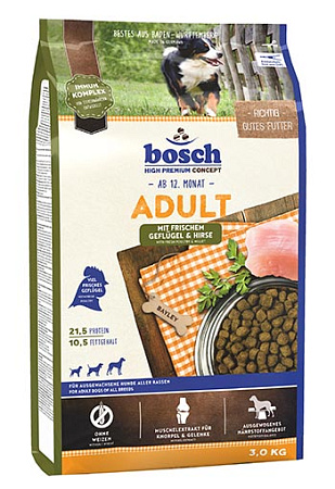 Bosch adult сухой корм с птицей и просом для собак