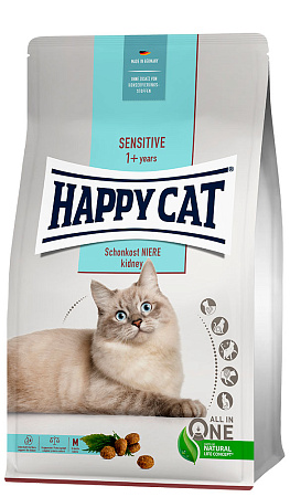 Happy cat sensitive niere сухой корм с птицей для поддержки работы почек для взрослых кошек