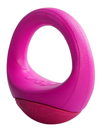 Rogz игрушка- попапс, резина в форме бублика, тип ванька-встанька, розовый