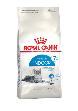 Royal canin indoor 7+ корм сухой полнорационный сбалансированный для стареющих кошек (в возрасте от 7 до 12 лет), живущих в помещении