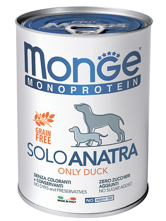Monge dog monoprotein влажный корм монопротеиновый из свинины для собак
