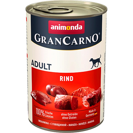 Animonda gran сarno original консервы с говядиной для взрослых собак