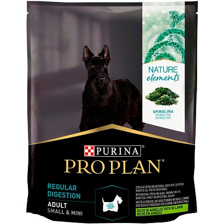 Pro plan сухой корм с высоким содержанием ягненка nature elements для взрослых собак мелких и карликовых пород