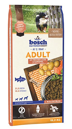 Bosch adult сухой корм с лососем и картофелем для собак