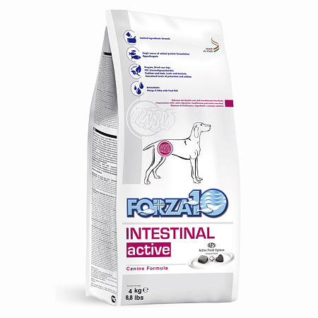 Forza10 intestinal сухой корм с рыбой для собак всех пород при проблемах с жкт
