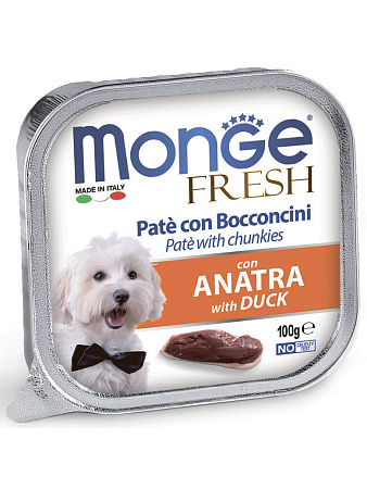 Monge dog fresh влажный корм с уткой для собак