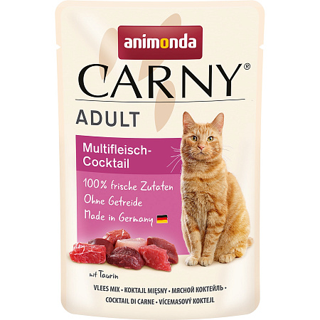 Animonda carny паучи мясной коктейль для взрослых кошек