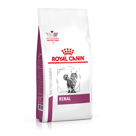 Royal canin renal корм сухой полнорационный диетический для взрослых кошек для поддержания функции почек при острой или хронической почечной недостаточности