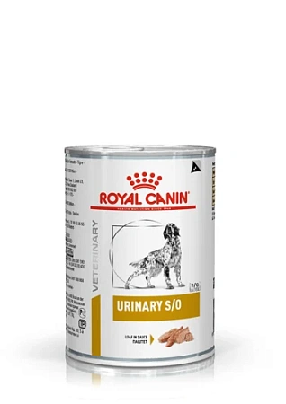 Royal Canin Urinary S/O корм консервированный полнорационный диетический для взрослых собак, способствующий растворению струвитных камней и предотвращению их повторного образования, паштет