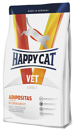 Happy cat veterinary adipositas сухой диетический корм для взрослых кошек