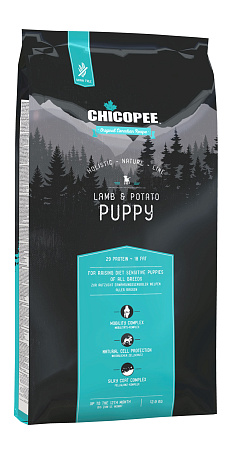 Chicopee hnl puppy lamb & potato корм для щенков с ягненком и картофелем