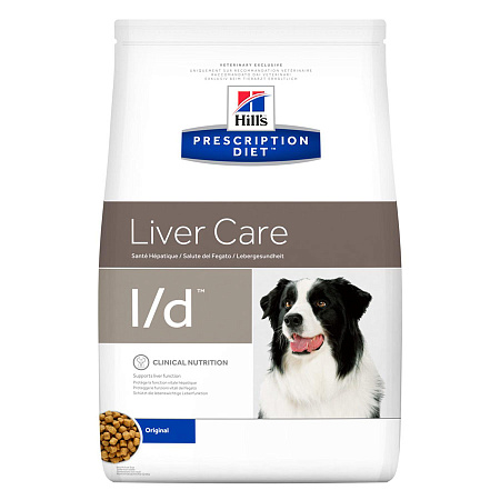Hill's prescription diet l/d liver care сухой корм для собак для поддержания печени