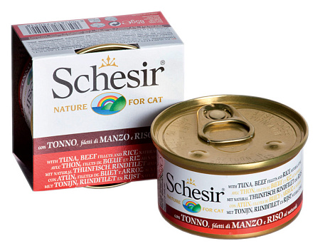 Schesir консервы из тунца с говядиной и риса