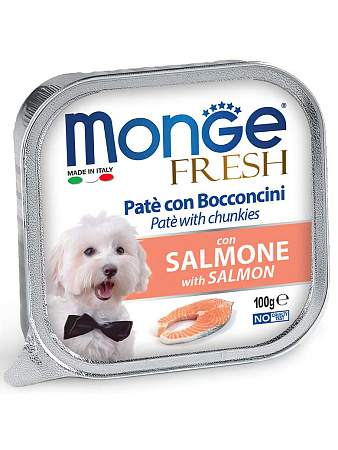 Monge dog fresh влажный корм с лососем для собак