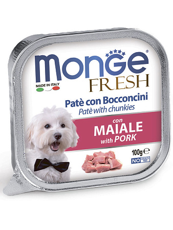 Monge dog fresh влажный корм со свининой для собак