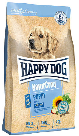 Happy dog puppy полнорационный сухой корм для щенков всех пород с 1 до 7 месяцев