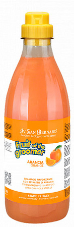 Iv san bernard fruit of the grommer orange шампунь для слабой выпадающей шерсти с силиконом