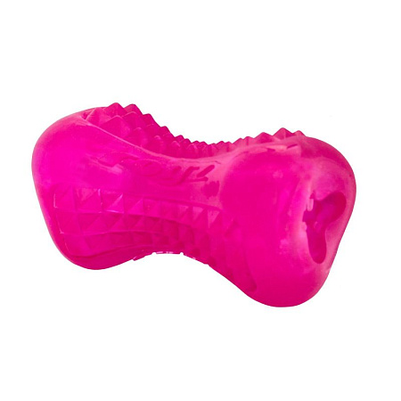 Rogz yumz игрушка для собак, косточка массажная для десен, розовый