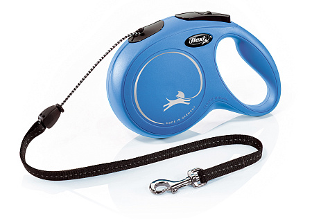 Flexi new classic рулетка-трос синяя для собак