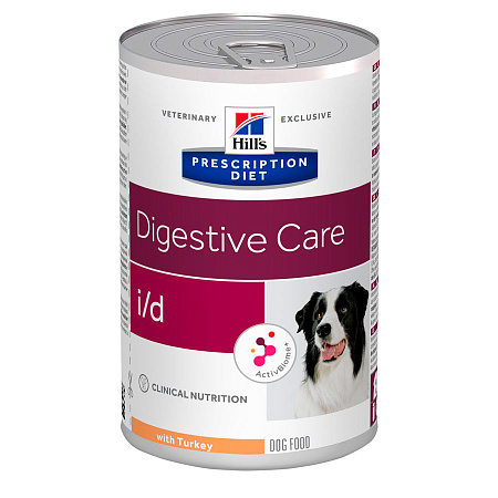 Hill's prescription diet i/d digestive care влажный диетический корм для собак с индейкой при расстройствах жкт