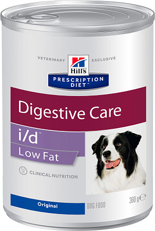 Hill's prescription diet i/d low fat digestive care влажный корм для собак при растройствах жкт с низким содержанием жира