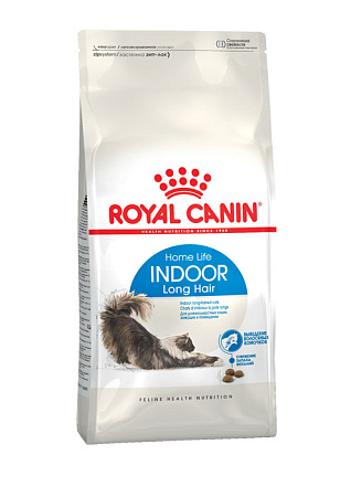 Royal canin indoor long hair корм сухой сбалансированный для взрослых длинношерстных кошек, живущих в помещении