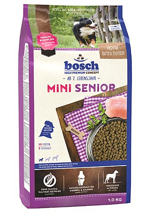 Bosch mini senior сухой корм для пожилых собак маленьких пород