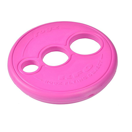 Игрушка для собак rogz rfo летающая тарелка розовая - 230 мм