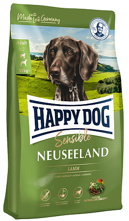 Happy dog neuseeland полнорационный сухой корм для взрослых собак средних и крупных пород с чувствительным пищеварением