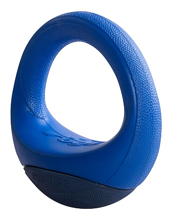 Rogz игрушка- попапс, резина в форме бублика, тип ванька-встанька, синий