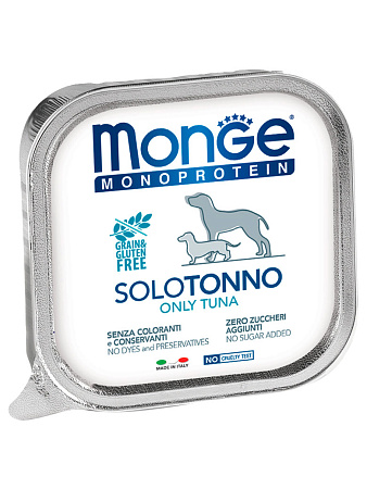 Monge dog monoprotein влажный корм монопротеиновый из тунца для собак