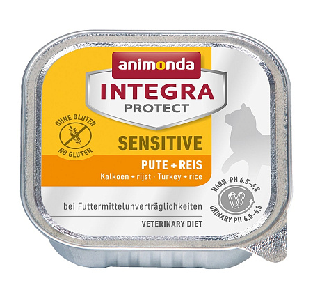 Animonda integra c индейкой и рисом для взрослых кошек при пищевой аллергии