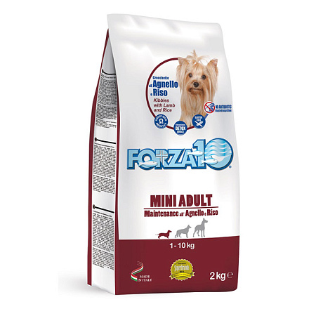Forza10 maintenance сухой корм с ягненком и рисом для собак средних пород