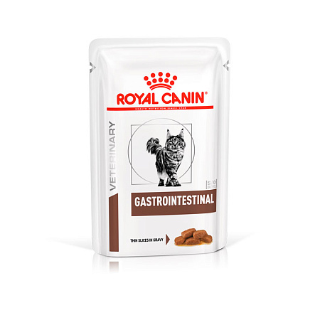 Royal canin gastrointestinal корм консервированный полнорационный диетический для кошек, рекомендуемый при острых расстройствах пищеварения, в соусе