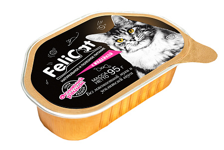 Felicat корм консервированный мясосодержащий для кошек с индейкой 95г
