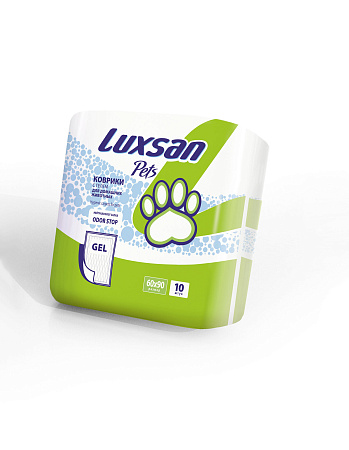 Luxsan pets premium коврики с гелем для домашних животных 60х90, уп.10 шт.