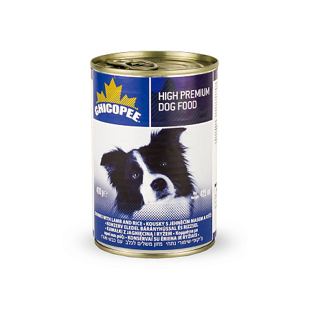 Chicopee dog chunks lamb rice консервы для собак всех пород и возрастов с кусочками ягненка и рисом в соусе