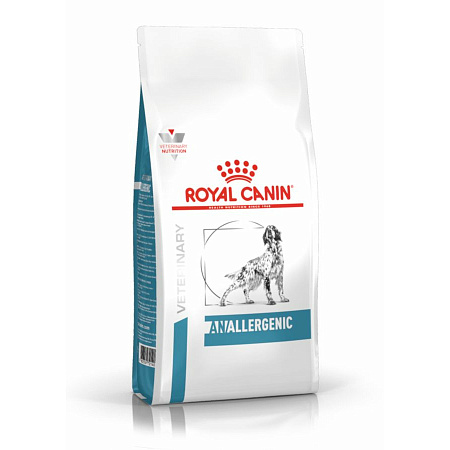 Royal Canin Anallergenic корм сухой полнорационный диетический для взрослых собак, применяемый при пищевой аллергии или пищевой непереносимости