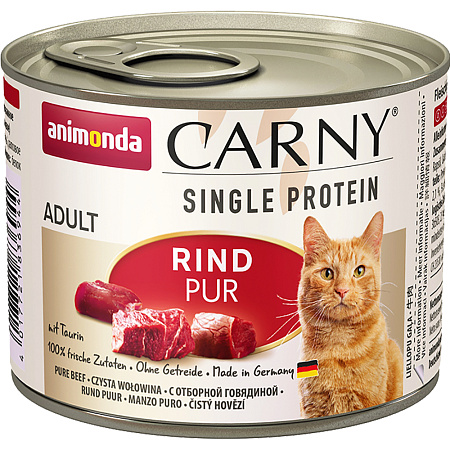 Animonda carny монобелковые консервы с говядиной для взрослых кошек