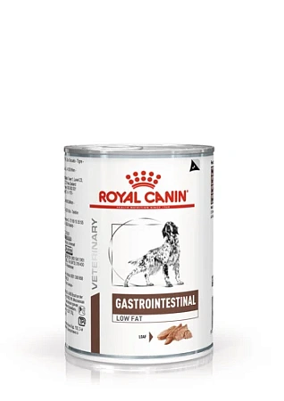 Royal Canin Gastrointestinal Low Fat корм консервированный полнорационный диетический для собак при нарушениях пищеварения и экзокринной недостаточности поджелудочной железы, паштет